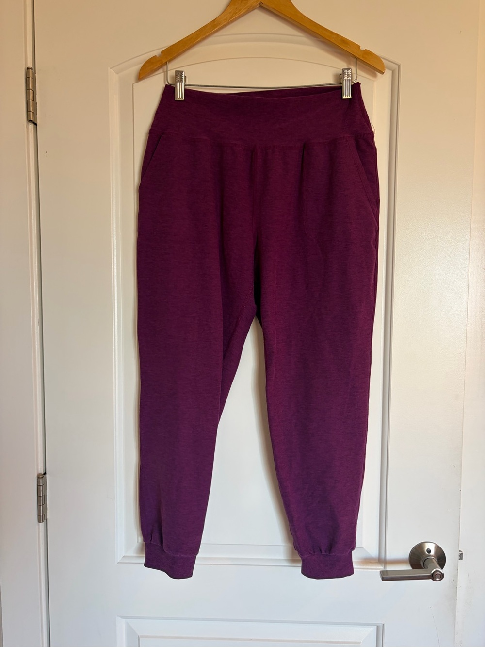 Beyond yoga spacedye everyday joggers and full zip. Purple, L. EUC. 2 pieces! - Picture 3 of 16